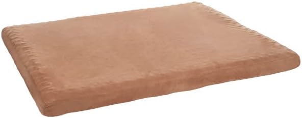 Dog Bed with Removable Cover – 36x27 Pet Bed - 3-Inch Egg Crate Style Foam Orthopedic Dog Bed, Microsuede, and Non-Slip Crate Bed by PETMAKER (Clay)