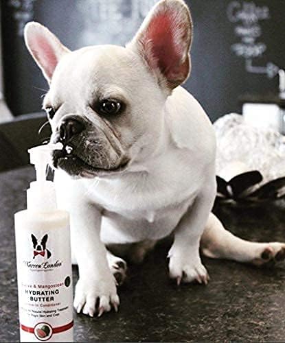 Warren London Hydrating Butter Leave in Pet Conditioner for Dogs | Lotion for Skin and Coat | Aloe Puppy & Dog Conditioner for Hair Detangler, Dry Skin, & Pet Fur Dandruff | Made in USA | Guava 8oz