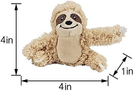 Sloth Dog Toy, Dog Squeaky Toy, Tree with Hide and Squeak Plush Toys for Dogs, Toy, Puzzle Toy for Small and Medium Size Dogs. (3 Pack: Replacement Animals, Sloth)