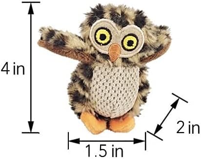 Tree with Hide & Seek Plush Owls, Squeaky & Puzzle Toys for Small & Medium Dogs, Multipack (Tree with Owls)
