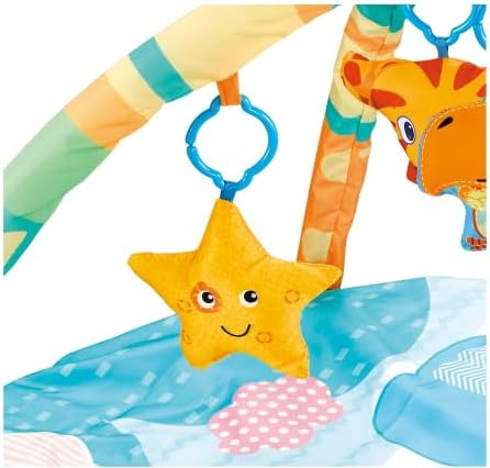 Puppy Play Gym - Dog & Cat Activity Mat with Squeaky Toys - Interactive Sensory Mat for Pets (Suitable for Dogs & Cats Up to 25 lbs)