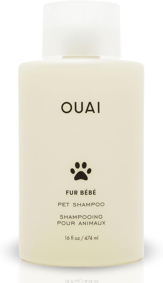 OUAI Fur Bébé Pet Shampoo, Mercer Street Scent - Dog Shampoo and Coat Wash for Hydrating, Cleansing and Adding Shine - Pet Supplies by OUAI (16 Fl Oz)