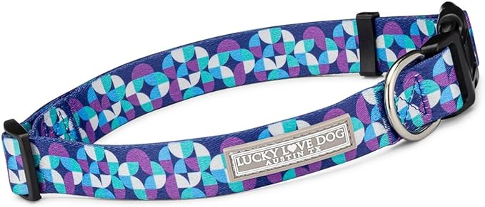 Lucky Love Dog - Adjustable Dog Collar with Easy Click Buckle for Small to Large Dogs, Durable, & Comfortable for Male & Female Dogs, Pet Collar for Puppies & Adult Ones - Jasper, Medium