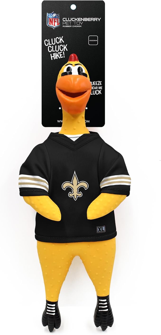 Littlearth NFL Team Rubber Chicken Toy
