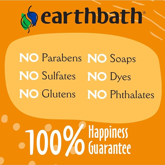 Earthbath, Lavender Dog Shampoo - Coat Brightening Shampoo for Dogs, Deodorizing Dog Wash, Made in USA, shampoo for Smelly Dogs, Cruelty Free Pet Shampoos - 16 Oz (1 Pack)