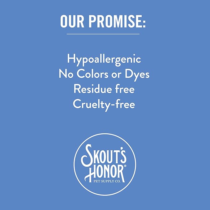 SKOUT'S HONOR Pet Grooming Wipes for Dogs and Cats - Deodorizing, Plant-Based, Biodegradable, Fragrance-Free - for Paws, Faces, Skin Folds & Bums, 80 Count