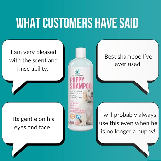 1 Gallon Tearless Puppy Shampoo and Conditioner - Anti Itch Dog Shampoo Sensitive Skin - Coconut Oil Oatmeal Pet Shampoo for Puppies