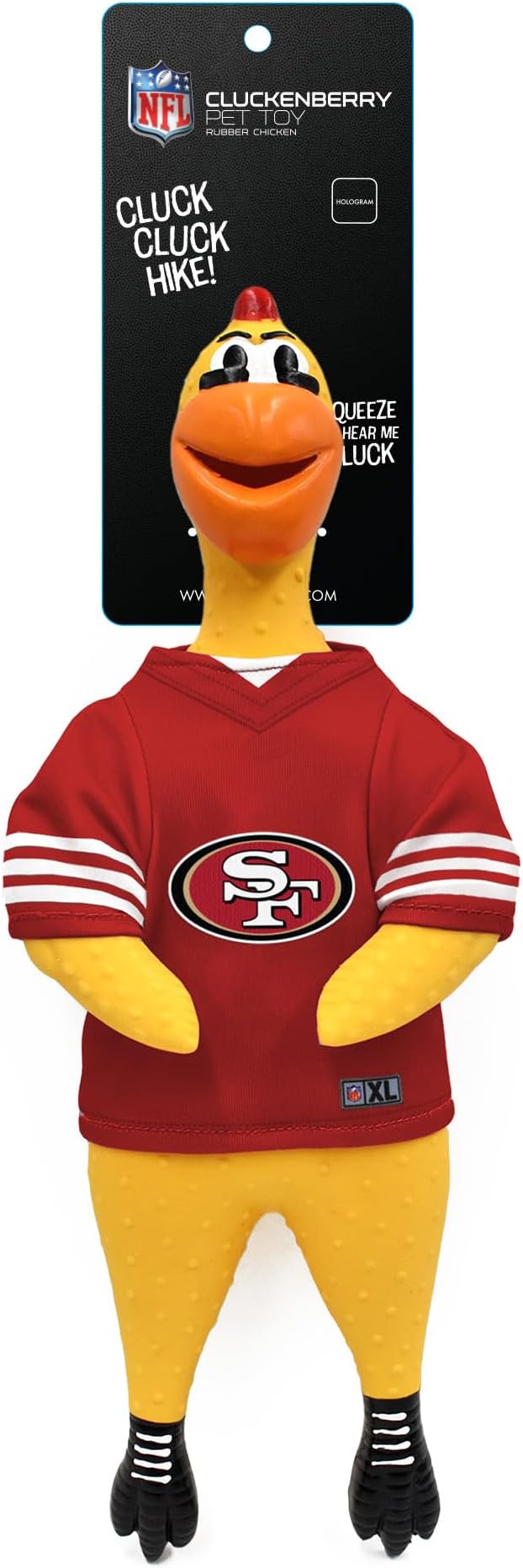 Littlearth NFL Team Rubber Chicken Toy