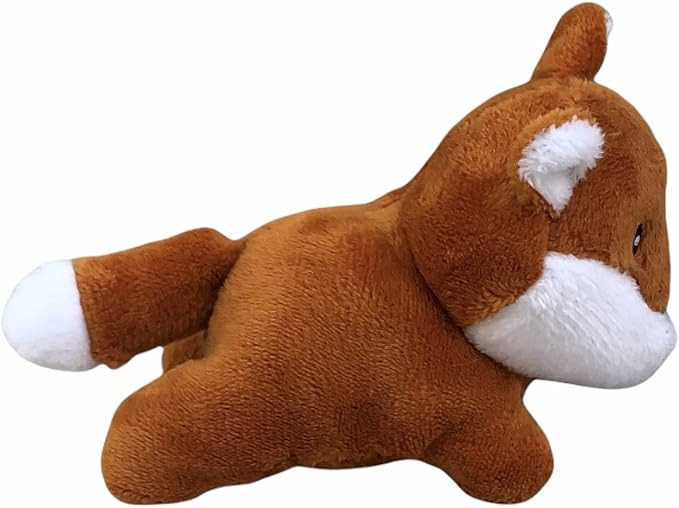 3 Pack of Fox Plush Dog Toys with Squeakers for Small and Medium Size Dogs, Replacement Animal Toys for Glow Pups Burrow Hide and Seek Tree Toy (3 Pack: Replacement Animals, Fox)