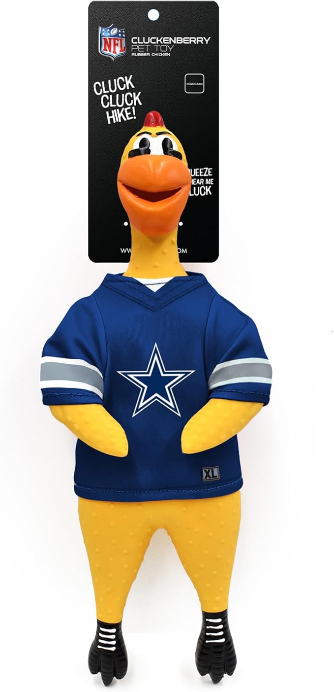 Littlearth NFL Team Rubber Chicken Toy