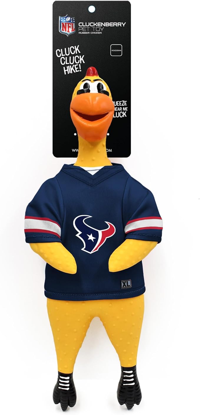 Littlearth NFL Team Rubber Chicken Toy