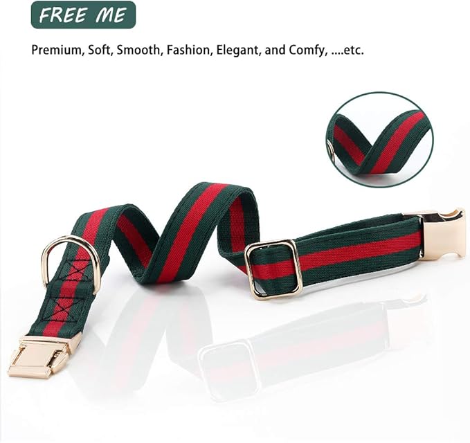 Premium Dog Collar, Cute Dog Collars Luxury Style, Durable Pet Collars with Metal Buckle Safety for Puppy Small Dogs