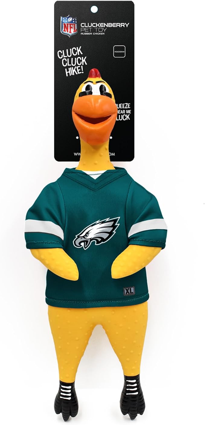 Littlearth NFL Team Rubber Chicken Toy