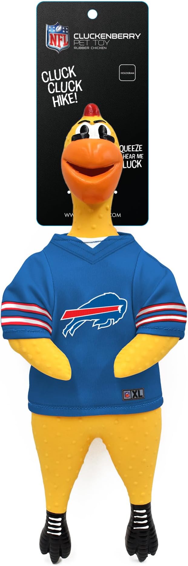 Littlearth NFL Team Rubber Chicken Toy
