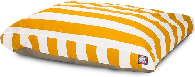 Majestic Pet Shredded Memory Foam Dog Bed Large with Removable Washable Cover – Rectangle Orthopedic Dog Bed–Durable Dog Crate Bed-Flat Dog Bed for Senior Dogs - (44x36) L - Villa - Apple