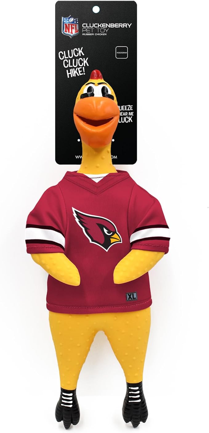Littlearth NFL Team Rubber Chicken Toy