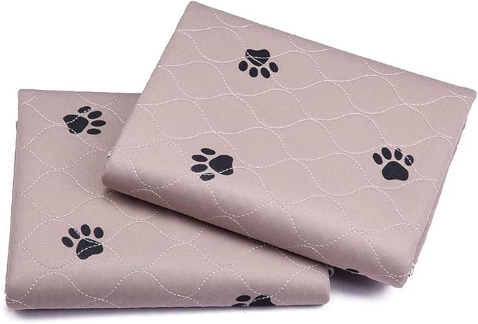 SincoPet Washable Dog Pee Pads with Puppy Grooming Gloves,Puppy Pads,Reusable Pet Training Pads,Large Dog Pee Pad,Waterproof Pet Pads for Dog Bed Mat,Super Absorbing Whelping Pads 36x72 In(Pack of 2)