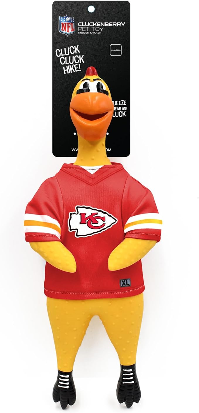 Littlearth NFL Team Rubber Chicken Toy