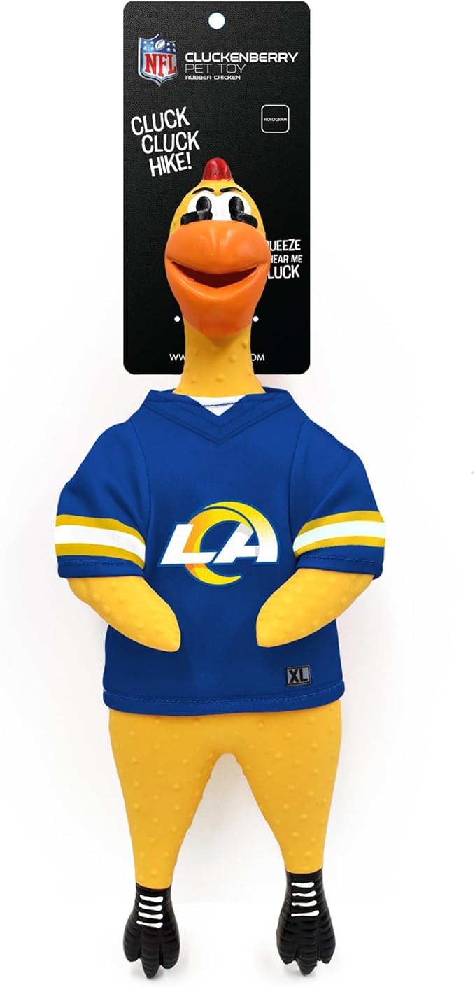 Littlearth NFL Team Rubber Chicken Toy