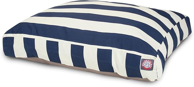Majestic Pet Shredded Memory Foam Dog Bed Medium with Removable Washable Cover – Rectangle Orthopedic Dog Bed–Durable Dog Crate Bed-Flat Dog Bed for Senior Dogs - (35x29) M - Villa - Pearl