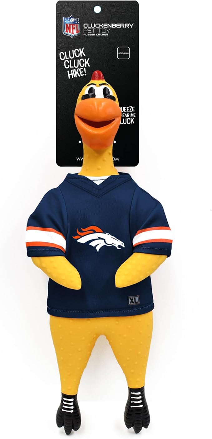 Littlearth NFL Team Rubber Chicken Toy