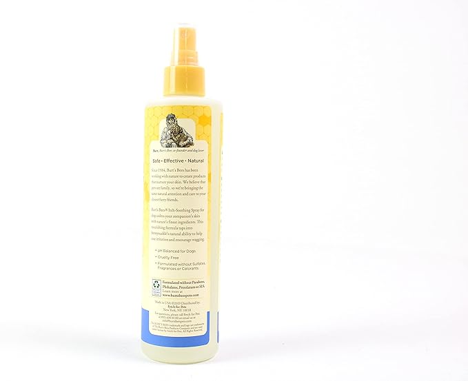 Burt's Bees for Pets Itch Soothing Spray with Honeysuckle, 95% Natural Origin Formulas, Dog Spray for Itchy Dogs, Dog Spray Itchy Skin Relief, 10oz