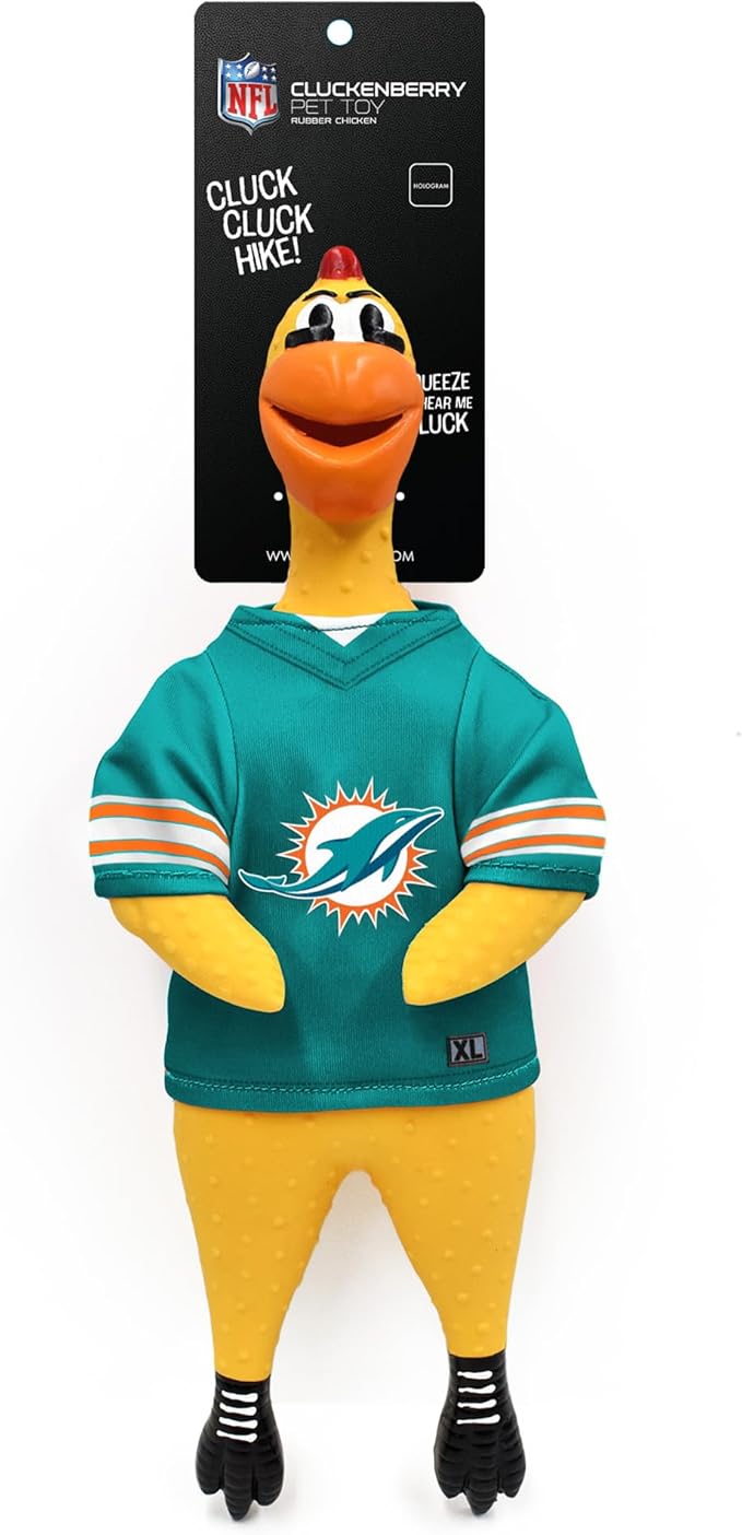 Littlearth NFL Team Rubber Chicken Toy