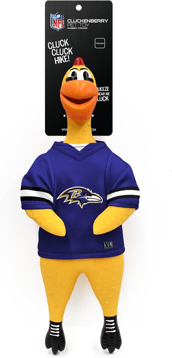 Littlearth NFL Team Rubber Chicken Toy