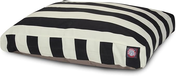 Majestic Pet Shredded Memory Foam Dog Bed Small with Removable Washable Cover – Rectangle Orthopedic Dog Bed–Durable Dog Crate Bed-Flat Dog Bed for Senior Dogs - (27x20) S - Villa - Pearl