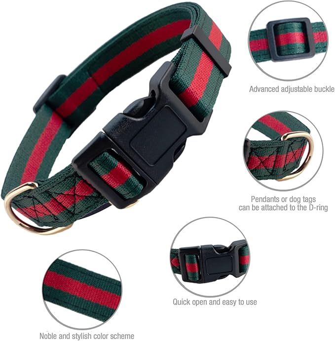 Nobility and Elegant Dog Collar, Comfortable and Durable Pet Collars,Luxury Dog Collars Packing Gift for Big Large Dogs