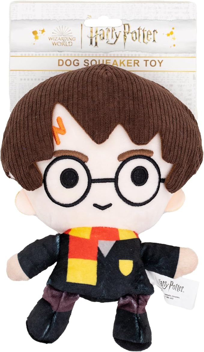 Buckle-Down The Wizarding World of Harry Potter Dog Toy, Harry Potter Charm Full Body Pose Pet Toy, Plush