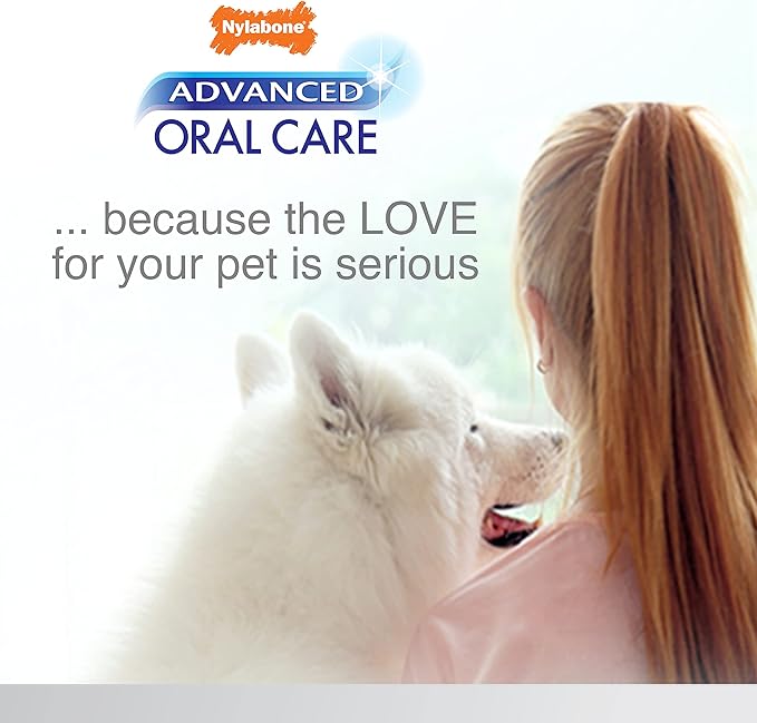 Nylabone Advanced Oral Care Natural Dog Dental Kit Peanut Flavor 2.5 oz.