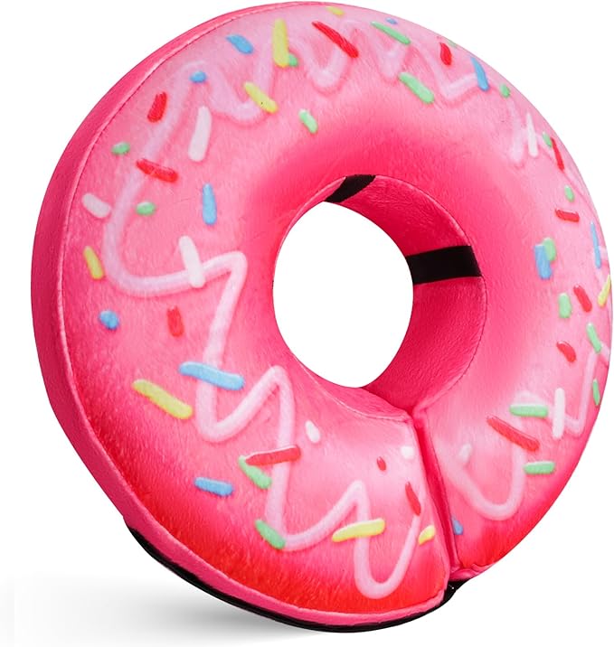 Katoggy Inflatable Dog Cone Collar for Dogs After Surgery, Soft Adjustable Blow up Donut Dog E-Collar for Small Medium Large Dog and Cats