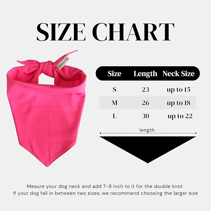 Premium Solid Pink Dog Bandana, Luxury Soft Cotton Adjustable Triangle Scarf for Medium Dogs, Comfortable, Stylish, and Customizable for All Seasons, Dog Accessories