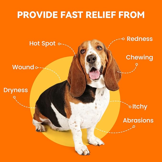 Hot Spot Spray for Dogs, Upgraded Pipot Skin Spray for Dogs, Itch Relief and Hot Spot Treatment for Dogs, Supports Skin Infections and Irritations for All Animals, 4oz