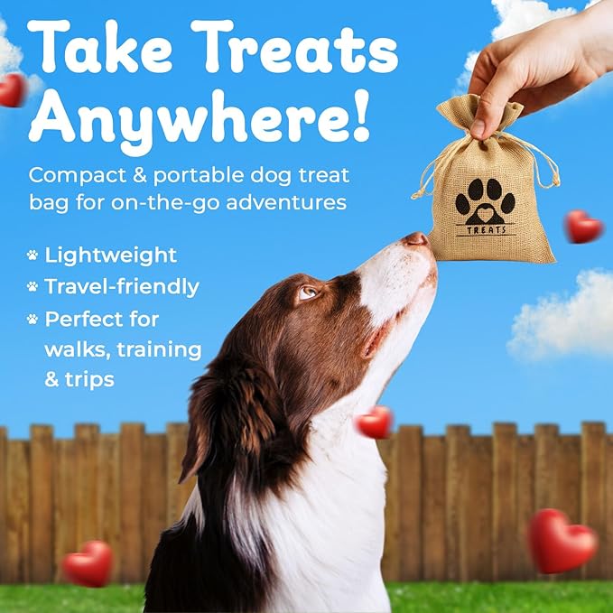 Dog Treat Container - Includes 3 Treat Jar, 1 Treat Bag, Wooden Pet Treat Container, Storage Basket For Pets, Dog Treat Station, with Reusable Sticker & Marker