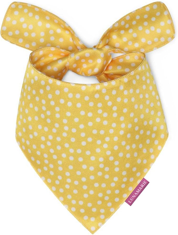 Luxury Pet Birthday Bandanas -Premium & Silky Poly Fabric | 100% Handmade | Custom Shape Dual Layered (Sophie, X-Small)