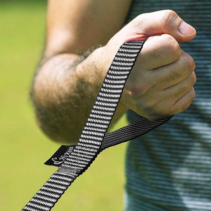 Hi Kiss Dog/Puppy Obedience Recall Training Agility Lead - 15ft 20ft 30ft 50ft 100ft Training Leash - Great for Training, Play, Camping, or Backyard(50ft,Black_White)