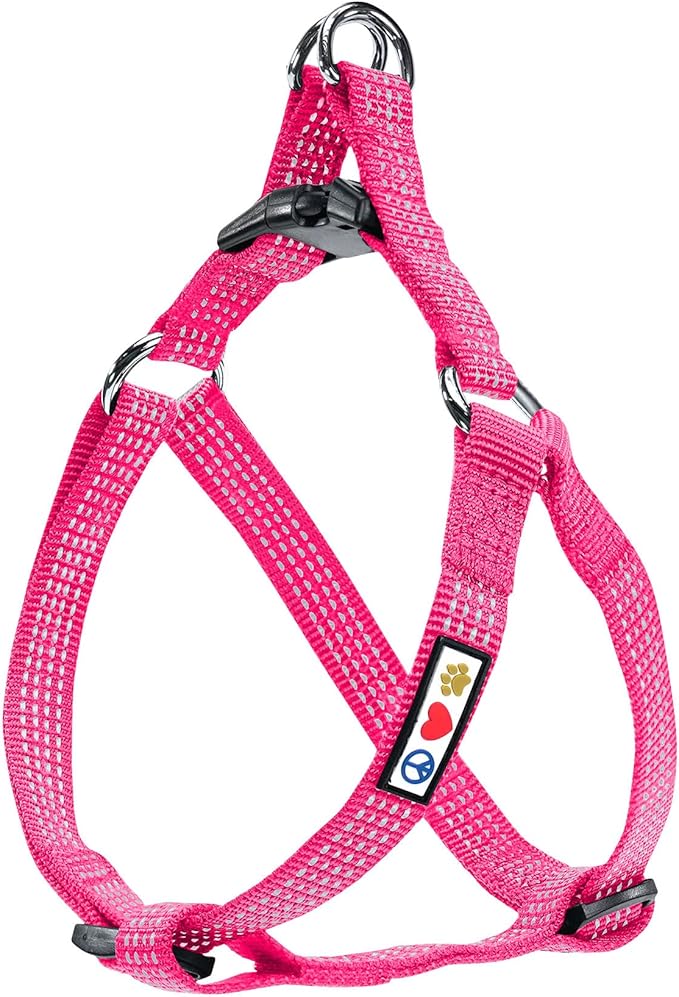 Pawtitas Dog Harness Medium Sized Dog Pink Dog Harness Step in from a Senior Dog to a Puppy Harness Adjustable Reflective Dog Harness S Reflective Dog Vest