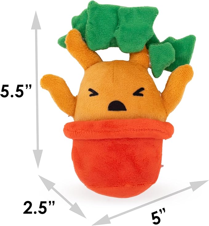 Buckle-Down The Wizarding World of Harry Potter Dog Toy, Mandrake Root Charm Pose Pet Toy, Plush