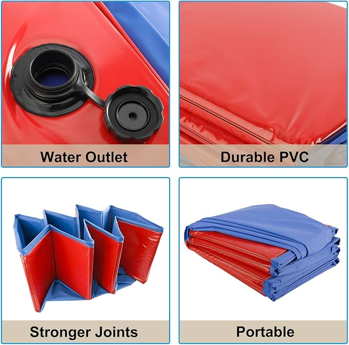 Artilife Foldable Dog Bath Pool - Portable Whelping Box for Puppies (39" Dia.x12" H(100x30cm))