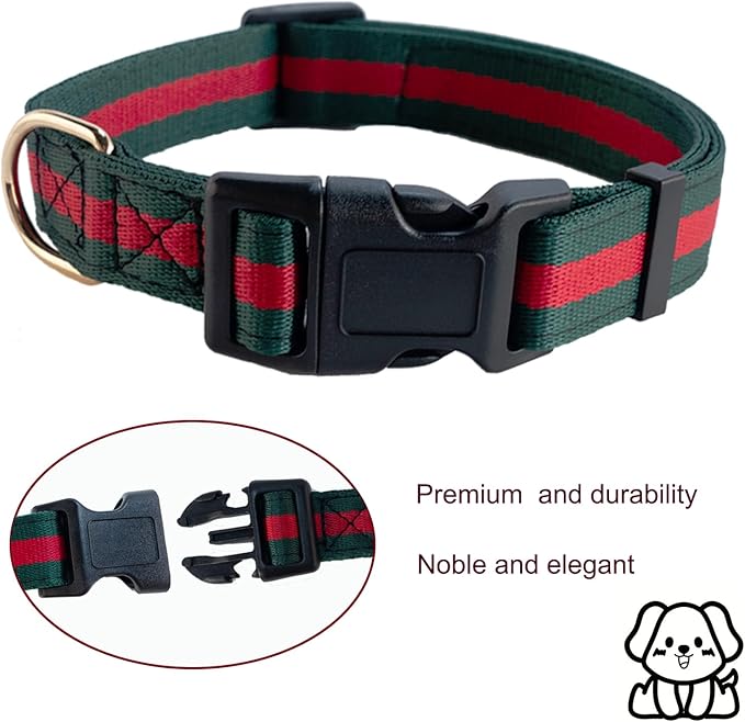 Premium Dog Collar,Safety and Durable Pet Collars,Luxury Fashion Dog Collar Gift for Medium Dogs