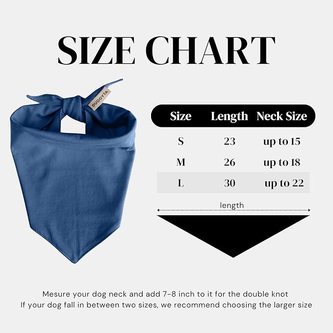 Premium Solid Navy Dog Bandana, Luxury Soft Cotton Adjustable Triangle Scarf for Large Dogs, Comfortable, Stylish, and Customizable for All Seasons, Dog Accessories