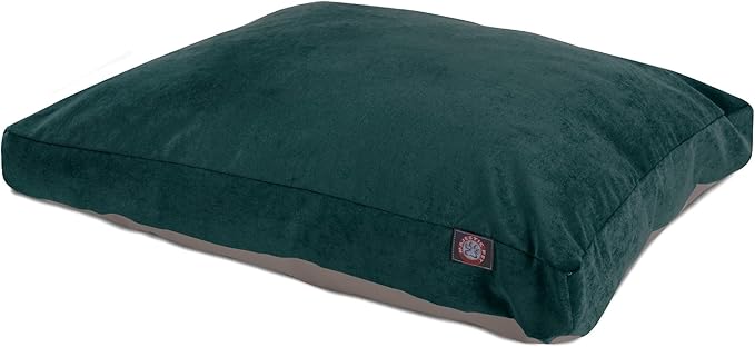 Majestic Pet Shredded Memory Foam Dog Bed Large with Removable Washable Cover – Rectangle Orthopedic Dog Bed–Durable Dog Crate Bed-Flat Dog Bed for Senior Dogs - (44x36) L - Villa - Marine