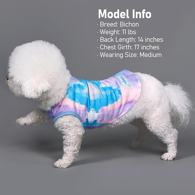 KYEESE 2 Pack Dog Cooling Shirts for Large Dogs Breathable Instant Dog Cooling Vest for Summer Quick Dry Lightweight Sleeveless Vest Soft Cooling Shirts for Outdoor Activities on Summer