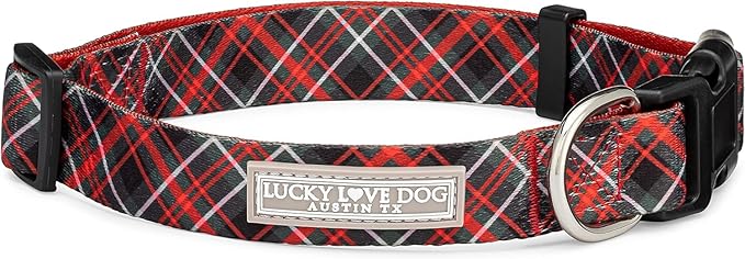 Lucky Love Dog - Adjustable Dog Collar with Easy Click Buckle for Small to Large Ones, Durable, & Comfortable for Male & Female Dogs, Pet Collar for Puppies & Adult Dogs - Heywood, XL