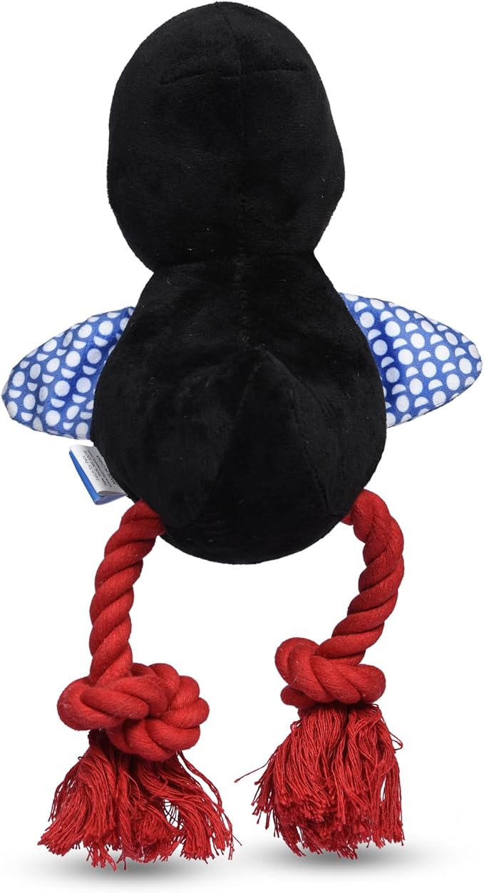 Dodo Treat Dispensing Dog Toy; Dodo Bird Dog Toy with Rope Legs for Chewing