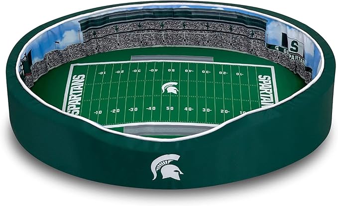 StadiumSpot Oval Dog Bed (Michigan State, Small)