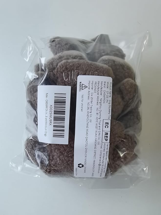 Plush Pinecone Dog Toys-Interactive, Squeaky, Snuffle, Treat Dispensing, Nose Work Game for Small and Medium Dogs
