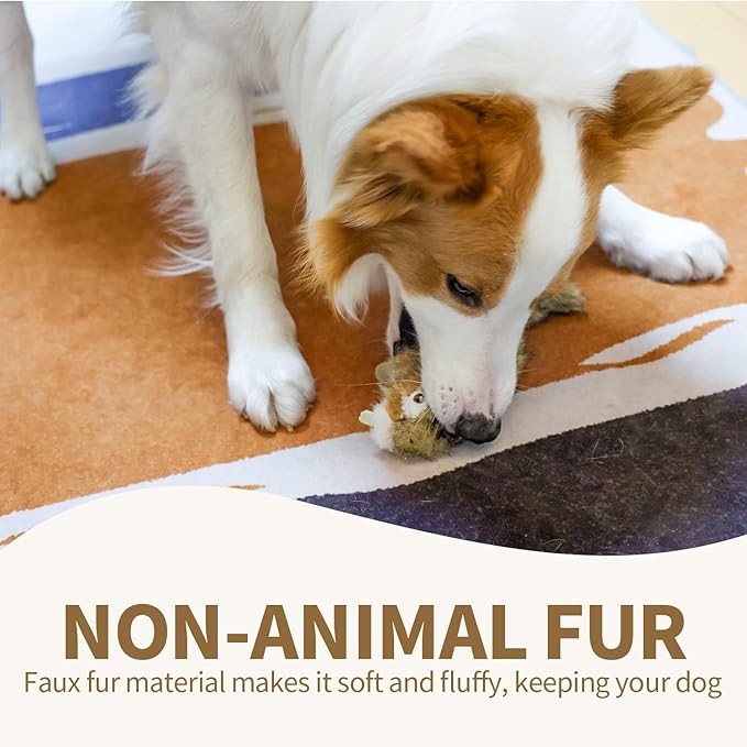ALL FOR PAWS Squeaky Dog Toys,Animal Plush Dog Toy,Stuffed Dog Toys,Puppy Toys for Teething Small Dogs
